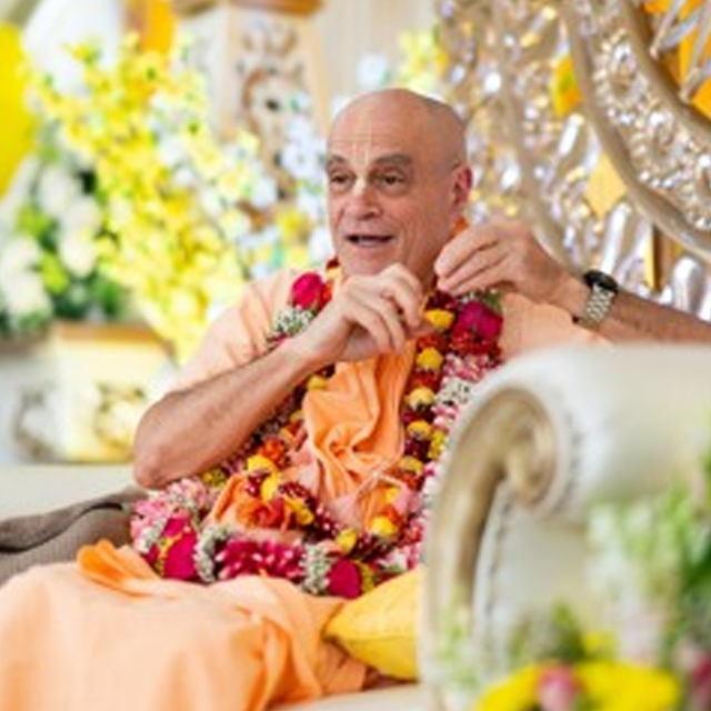 Sacred fire ceremony in a beautiful temple